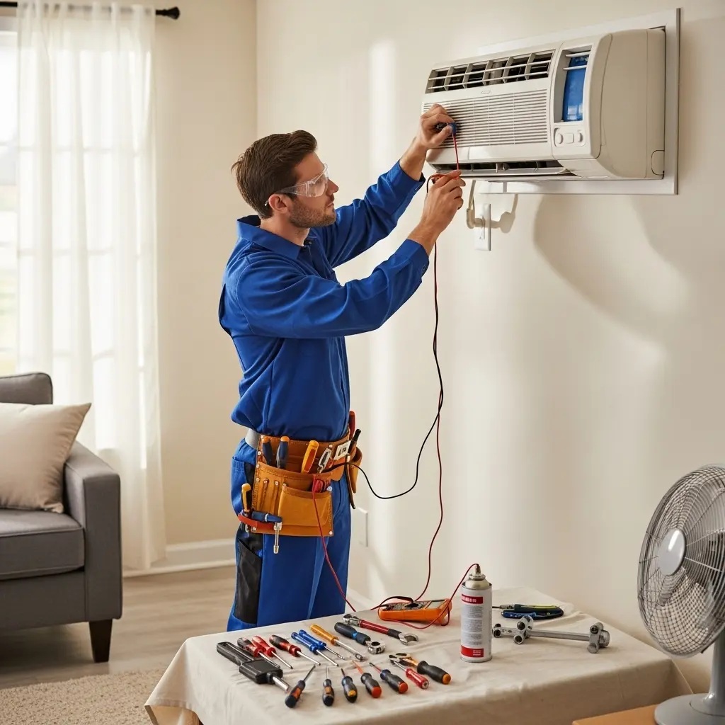 Demirci Ariston Ariston klima gaz dolumu ve bakım – Enerji verimliliği artırıldı. - Teknik servis örneği